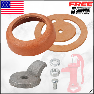 Pitcher Pump Repair Kit W/ 3 1/2'' Lower Valve Cup Leathers For Simmons 1160