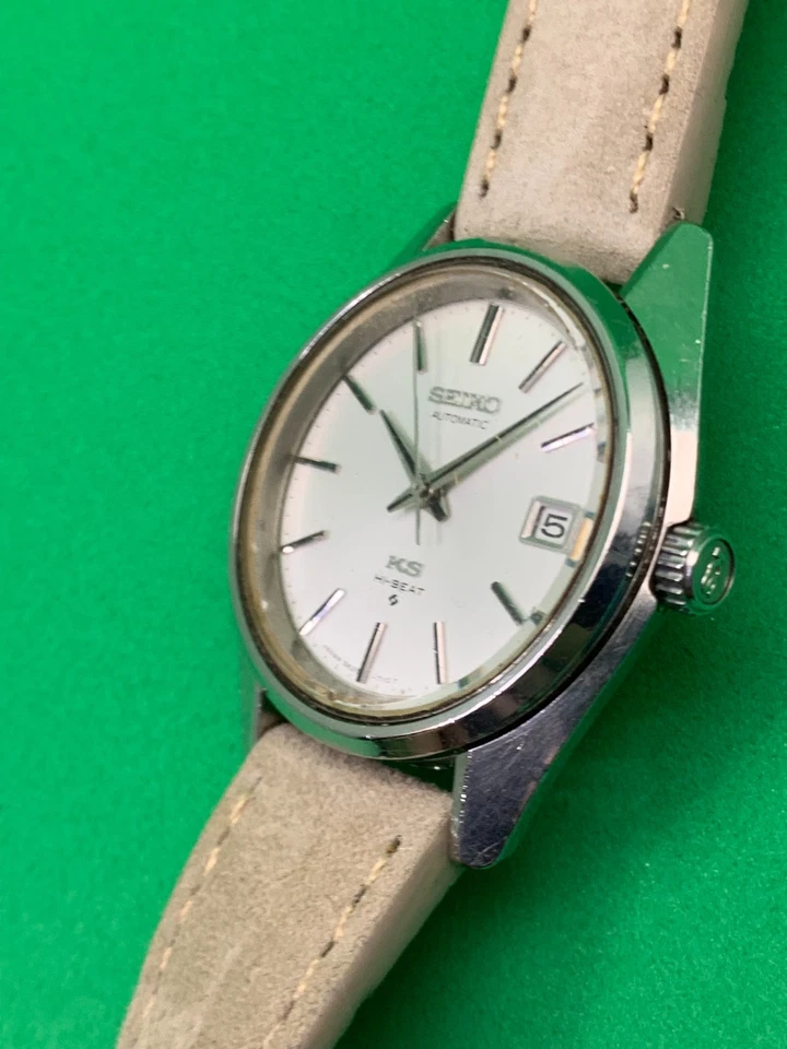 KS KING SEIKO Hi-Beat 5626-7000 Automatic New Band From Japan October 1969 - Immagine 2 di 4