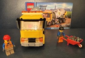 LEGO CITY: Cement Mixer ~ 60018 ~ 100% Complete with Manual ~ Retired