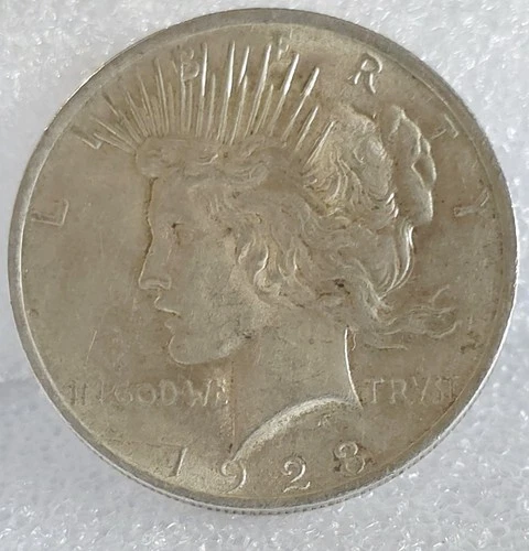 1923-D PEACE SILVER DOLLAR