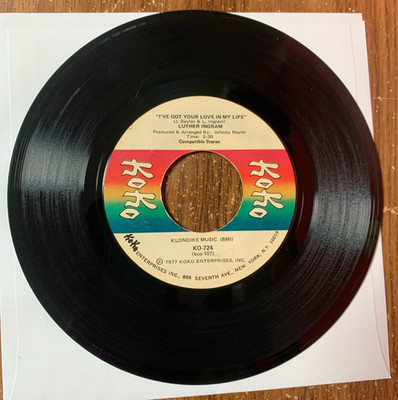 1977 Luther Ingram I've Got The Love In My Life/Let's Steal Away To The Hideaway