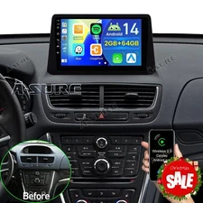 9'' Car Radio Android 14 For Buick Encore 2012-2016 Apple CarPlay Stereo GPS SWC