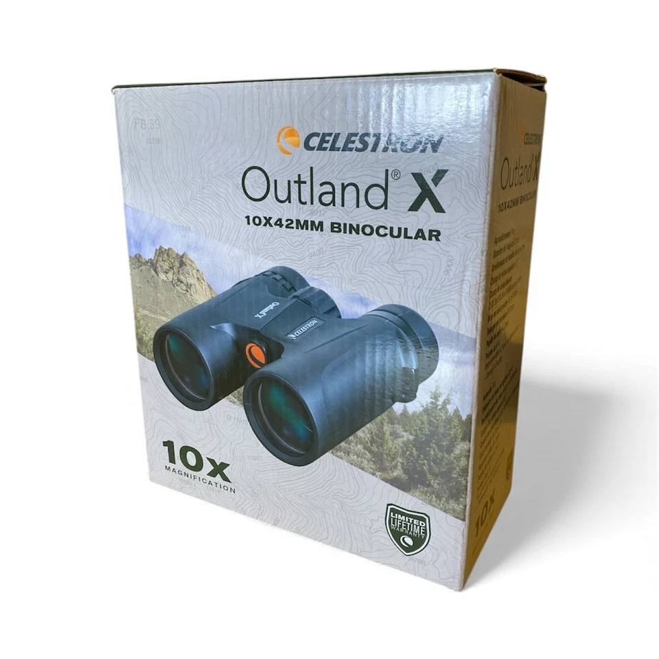Celestron Outland X 10x42 Waterproof Binoculars in Black - Image 3 of 4