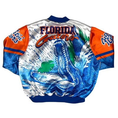 Vintage 90s University of Florida Gators Fanimation Satin Bomber Jacket Size XL - Image 1 of 4