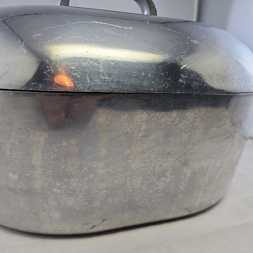 Aluminiumguss ovaler Bräter schwer wie Magnalit Quelle Herstellung 15 1/4 x10+ - Bild 2 von 9