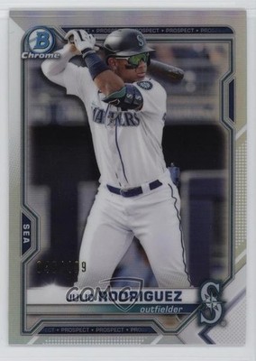 2021 Bowman Chrome Prospects Refractor 46/499 Julio Rodriguez #BCP-86 0ho9