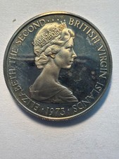 1973 British Virgin Islands 25 Cents coin