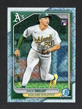 Zack Gelof 2024 Bowman Chrome (RC) Rookie Mojo Refractor #78 Athletics