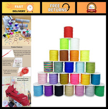 25 Colors Nylon String Cord 1125 Yards 0.8mm for Jewelry Making, Beading  Craft