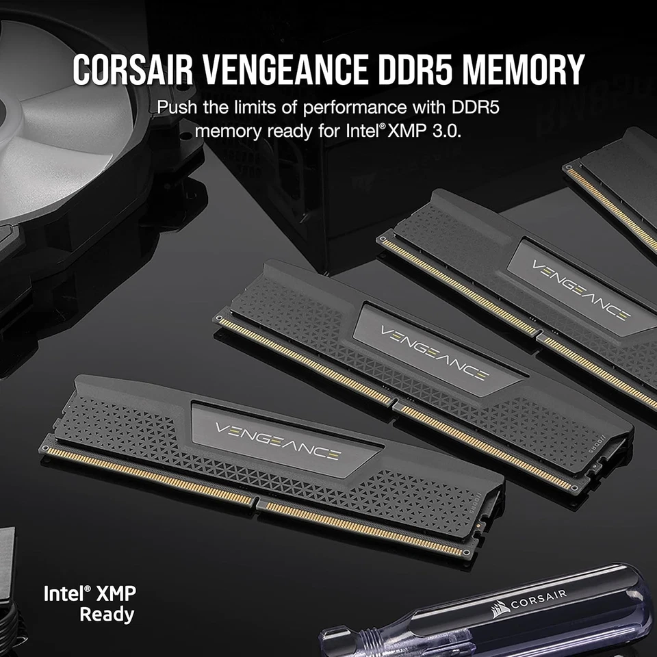 VENGEANCE 32GB (2x16GB) DDR5 DRAM 6000MT/s CL36 Memory Kit — Black - Image 2 of 4