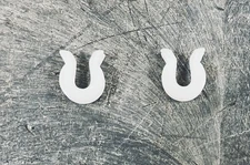 1963-1982 Corvette  Parking Brake Cable Guide (White Plastic) , sold as pair