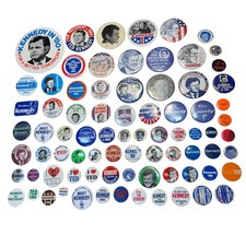 Vintage Ted Kennedy Campaign Pinback Buttons Lot 79 1972 1980 1984 Political