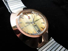 Rado Diastar Automatic Men's Watch Day-Date Cut Glass 36mm Excellent Condition