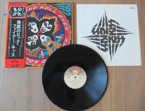 KISS- ROCK AND ROLL OVER LP ORIGINAL 1976 JAPAN VINYL RECORD VIP-6376 w/OBI