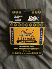 Tiger Balm Ultra Strength Pain Relieving Ointment 1.7 Oz 50g Sports Muscle Rub