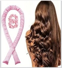 DIY Curling, Heatless Curling Rod Headband, No Heat Silk Ribbon Rollers for Over