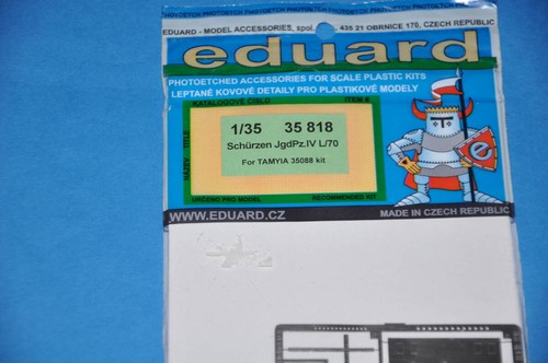 Eduard 1/35 German Army Iv Tank Destroyer L/70 Lang Increased Armor Etching Part - Picture 2 of 10
