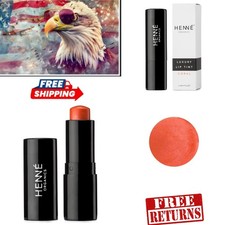 Organic Moisturizing Lip Tint Stick in Coral Orange - Matte Finish, USA Made