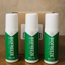 Biofreeze Pain Relief Roll-On 2.5 oz – Pack of 3 | exp. 02-2028 Free Shipping