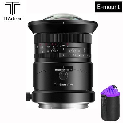 TTArtisan Tilt-Shift 17mm F4 Vollformat-Objektiv mit manuellem Fokus für Sony E