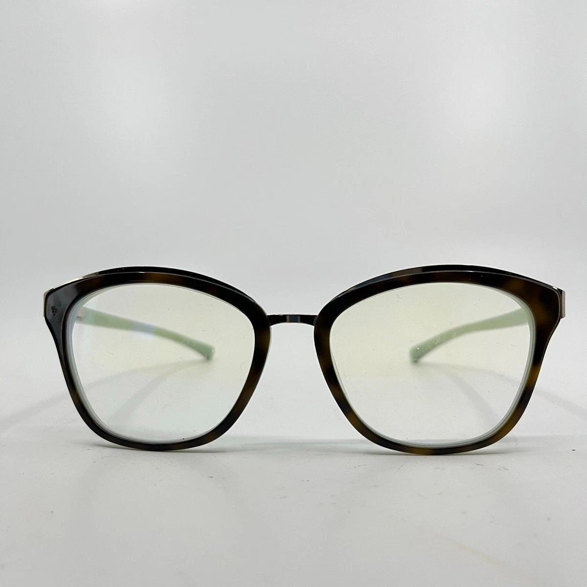 Oleg Cassini OCO420 215 Matte Brown Green Horn Rim Eyeglasses 50