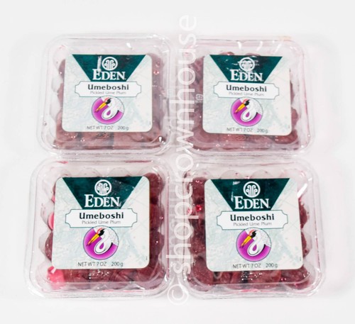 4 Eden Umeboshi PICKLED UME PLUM 7 ounces Bulk Japanese Cuisine