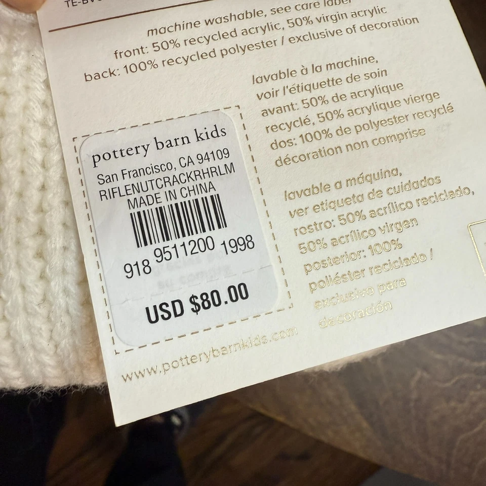POTTERY BARN KIDS RIFLE PAPER CO NUTCRACKER HEIRLOOM BABY BLANKET (NO NAME) - Image 3 of 4