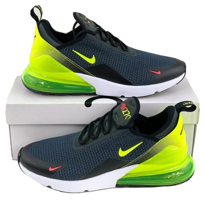 Nike Air Max 270 Black Volt Green Men's Sneakers Shoes In Box AQ9164 005 | eBay
