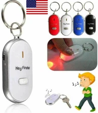 LED Key Finder Locator Find Lost Key Keychain Whistle Sound Key Holder Ring US