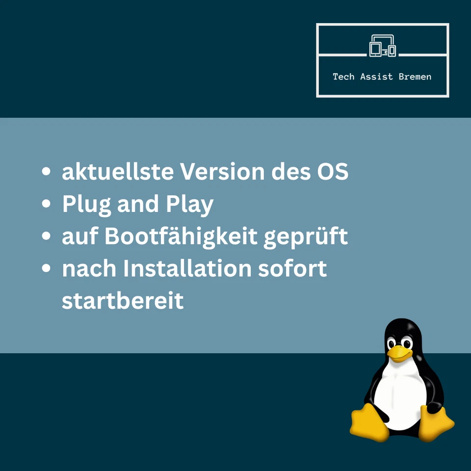 5-in-1 Linux Starter Boot Stick  – Ubuntu 25.04, Mint, Pop!_OS, Debian, openSUSE - Bild 3 von 4