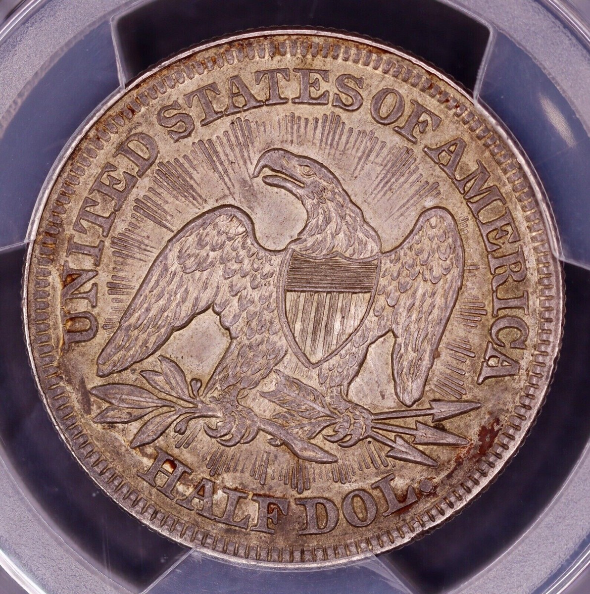1853 Arrows & Rays Seated Liberty Half Dollar PCGS AU53 CAC