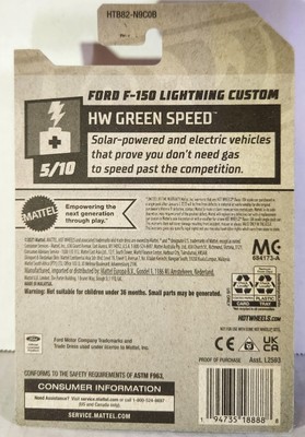 Hot Wheels Ford F-150 Lightning - Edición Verde 5/10 (Mattel 2024)