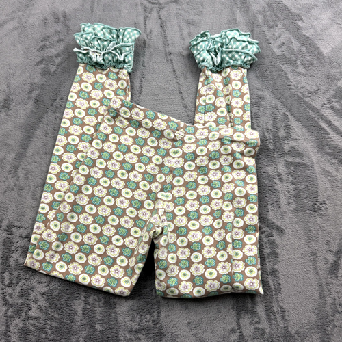 Matilda Jane Girls Pants Size 10 Leggings Floral Ruffle Stretch Boho Funky Girly - Picture 2 of 9