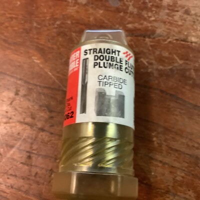 Porter Cable 43062 Double Flute Plunge Cutter Carbide Tipped 7/8 Dia. 1/2 Shank