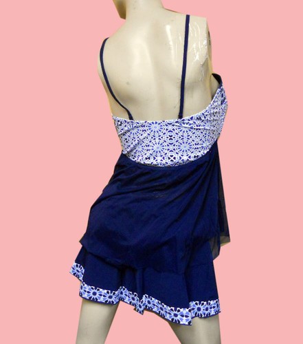 NWT Gottex PROFILE Arabesque Mesh TANKINI Swimskirt BATHING SUIT SET sz - 8 - Picture 6 of 9