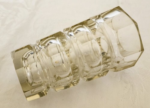 MOSER-Hoffmann Crystal Multi-6-Paneled Tumbler Heavy Polished Perfect Fine 20's - Picture 8 of 14