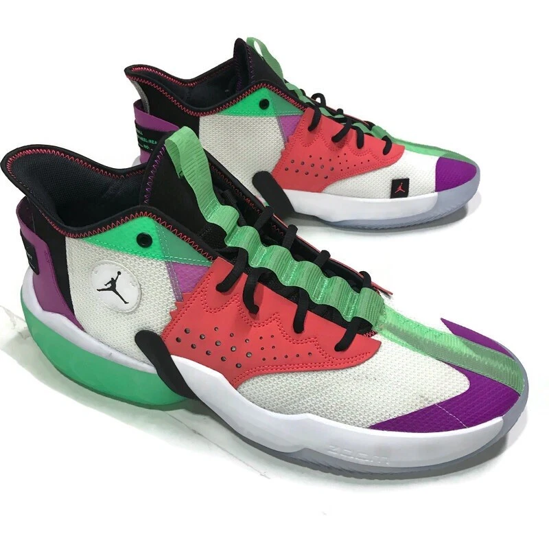 NIKE Air Jordan React Elevation White Black Hyper Violet CK6618 101 Size 15