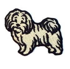 Havanese Iron On Embroidered Patch