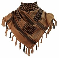Multifunctional Shemagh Head Scarf - 100% Cotton Keffiyeh Arab Desert Army Wrap