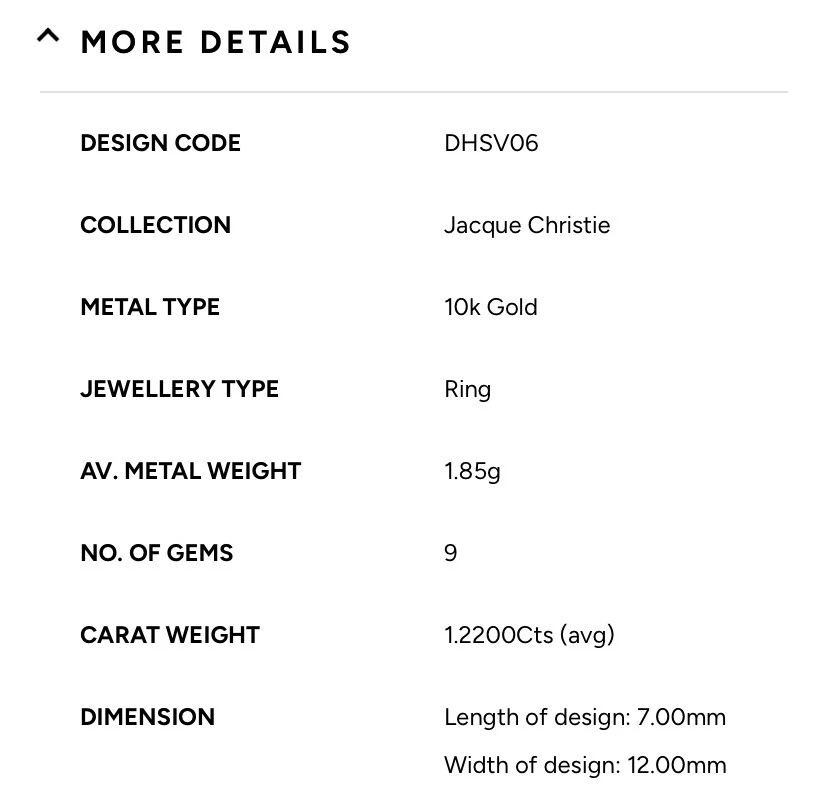 Gemporia Minas Gerais Kunzite & White Zirkon 9k Gold ring ATGW 1.22cts. — 第 2/4 张图片