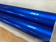 12" x 60" Super Gloss Metallic Blue Vinyl Film Wrap Air Bubble Free 1ft x 5ft