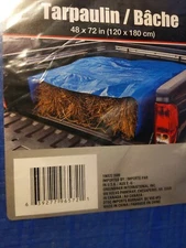 Tool Bench Hardware Blue Lightweight Mesh Plastic Cover Tarp 4x6 Feet Brand New