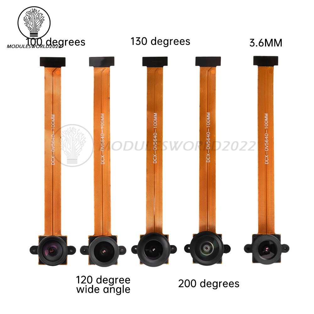 OV5640 Camera Module 100 120 200 Degree 5MP DVP Interface for