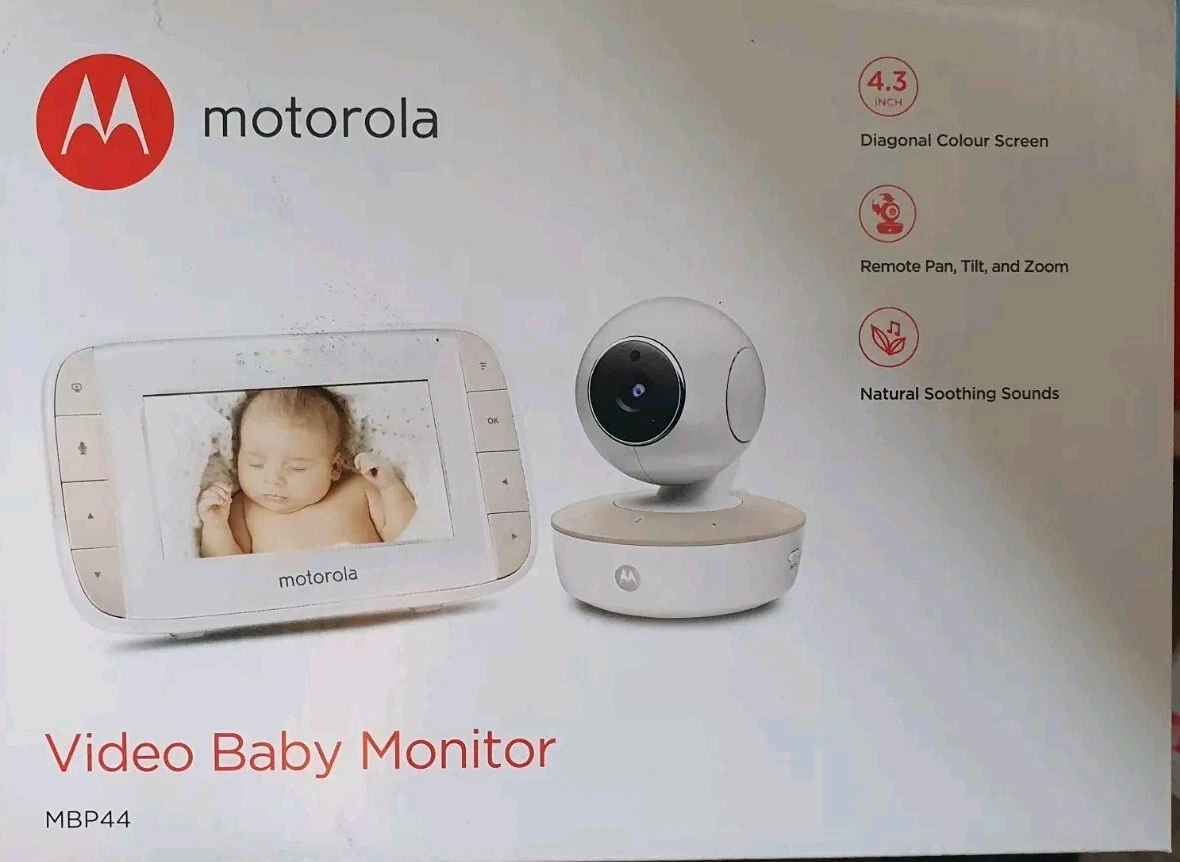 Motorola MBP44 Digital VIDEO SOUND Baby Monitor 4.3" COLOUR Screen ZOOM PAN TILT