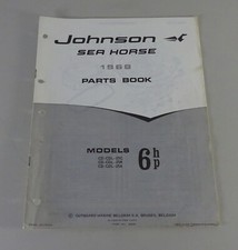 Teilekatalog OMC Johnson Outboards / Außenborder 6 PS Models Stand 1968