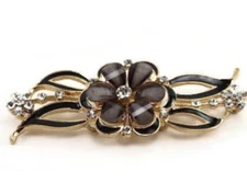 Grey frog closure / sewing closure / Metal rhinestone closure / belt closure