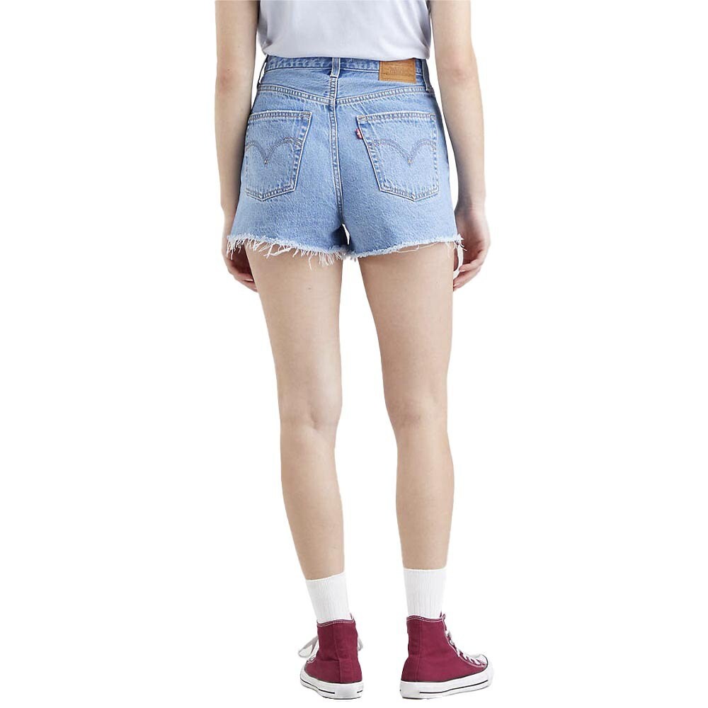 LEVI'S Denim Shorts 'Ribcage Shorts' - Light Blue - W29 - NEW image 4