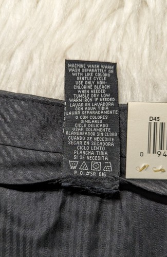 COVINGTON Mens Size 34x30 Charcoal Gray Dress Pants Cool Ply PLEATED Easy Care - Picture 6 of 10