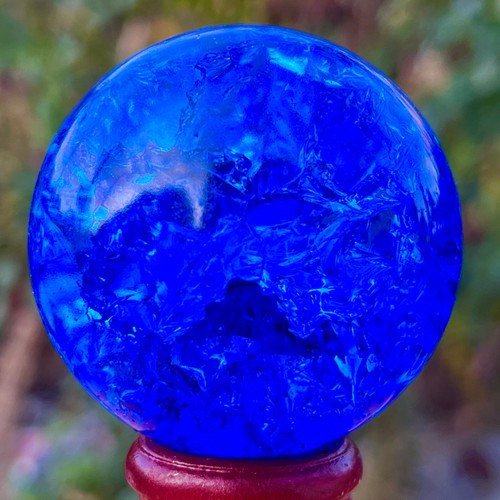 157G Natural Titanium Rainbow Quartz sphere Crystal ball Healing