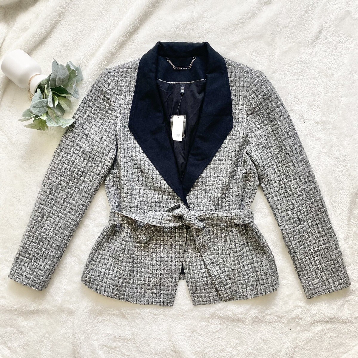 【新品未使用タグ付き】Grace Tweed Jacket Amazon.com: GRACE KARIN Tweed Blazer Women 2024 Fall Winter